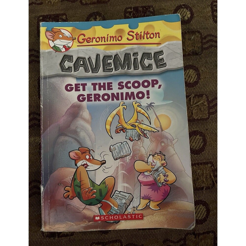 Geronimo Stilton Cavemice #9 Get the Scoop, Geronimo! Scholastic 2015 PB